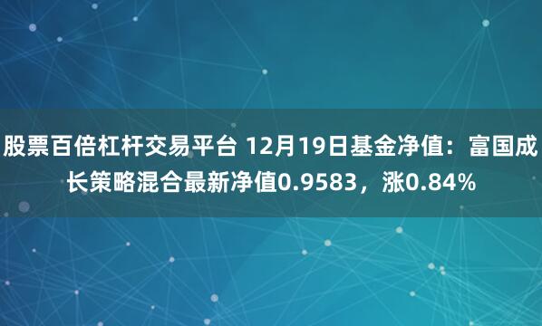 股票百倍杠杆交易平台 12月19日基金净值：富国成长策略混合最新净值0.9583，涨0.84%