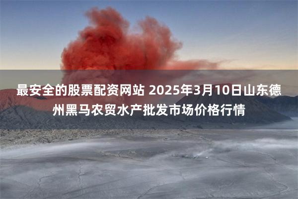 最安全的股票配资网站 2025年3月10日山东德州黑马农贸水产批发市场价格行情